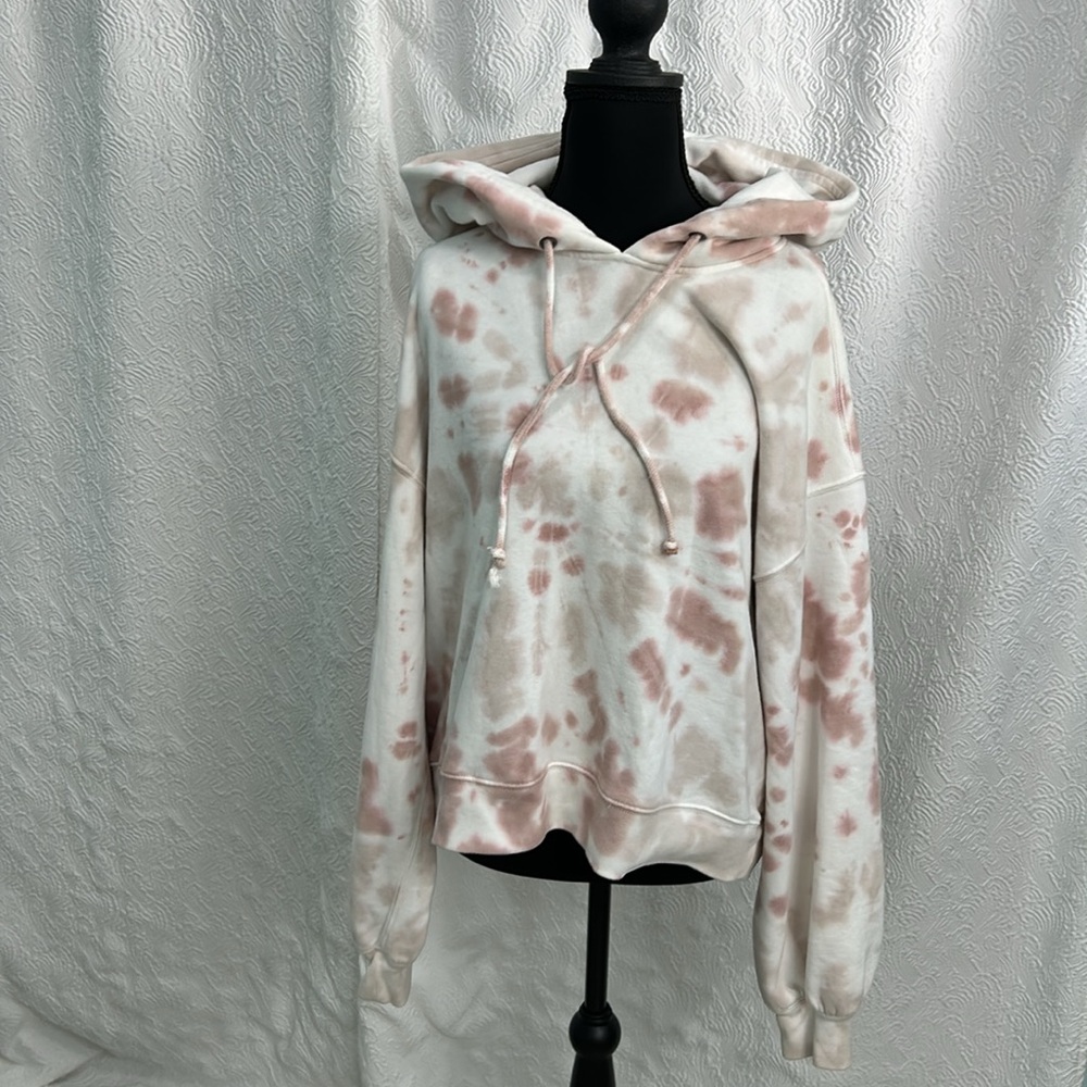 Abercrombie & Fitch Soft Hoodie in Cream and Pink